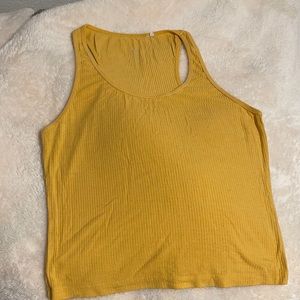 Plain yellow tank top